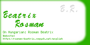 beatrix rosman business card